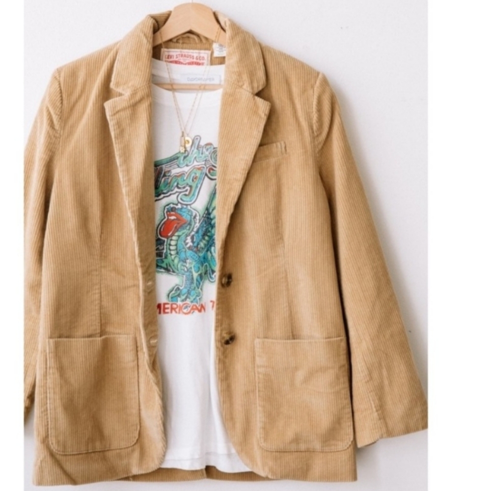 Levi's Vintage Inspired Corduroy Blazer In Iced Coffee Size Xs View 5
